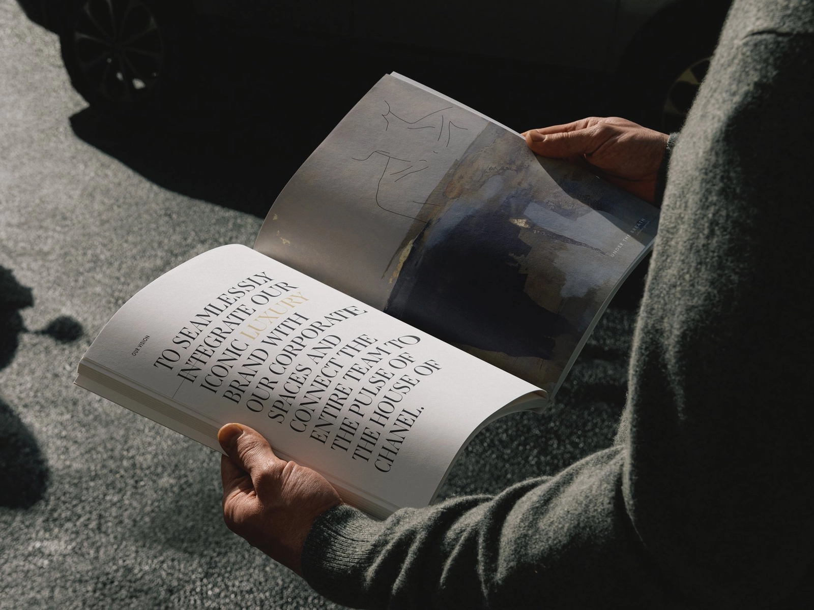 Architectural project materials and presentation imagery