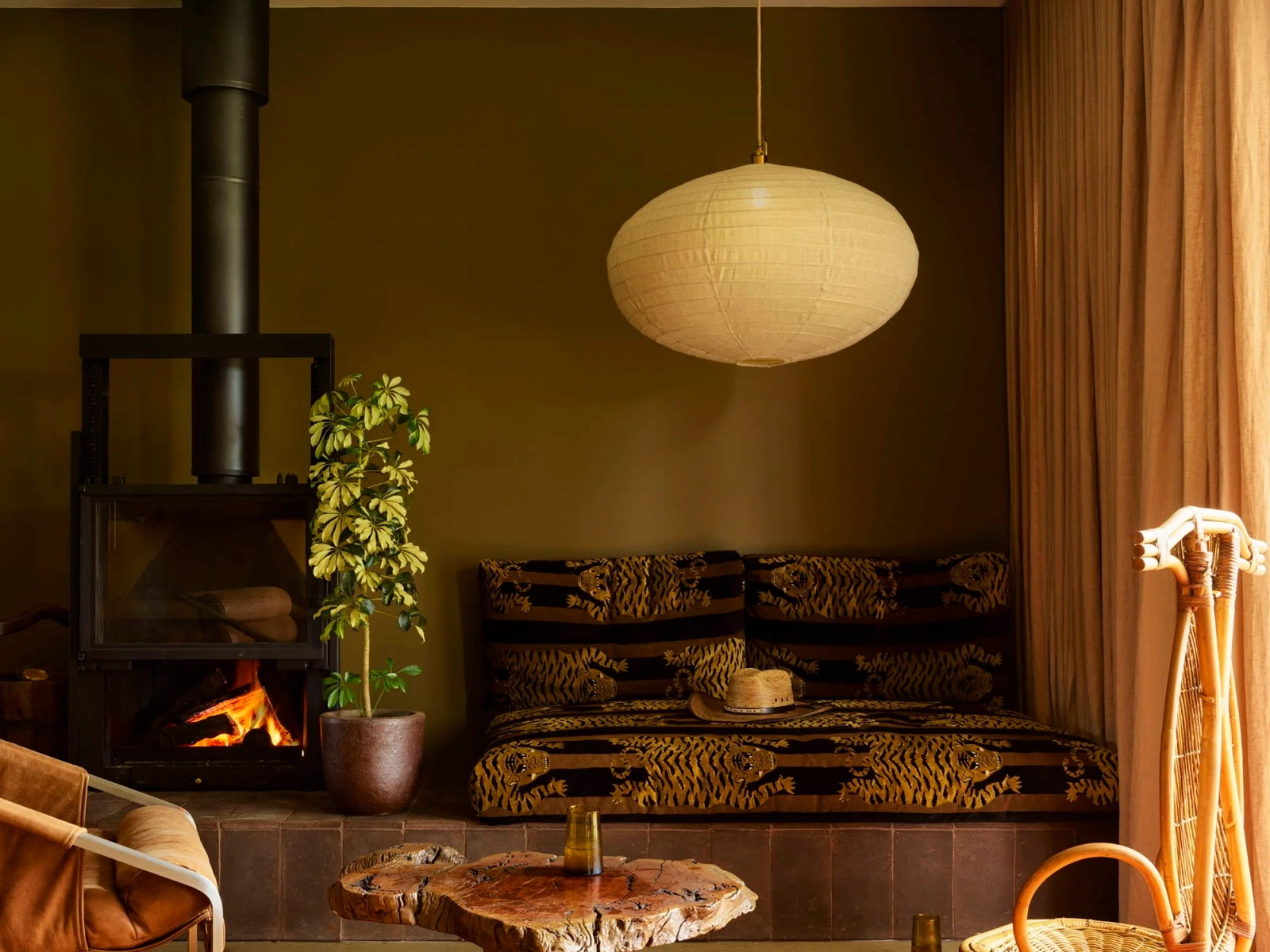 Interior architectural space with balanced natural light